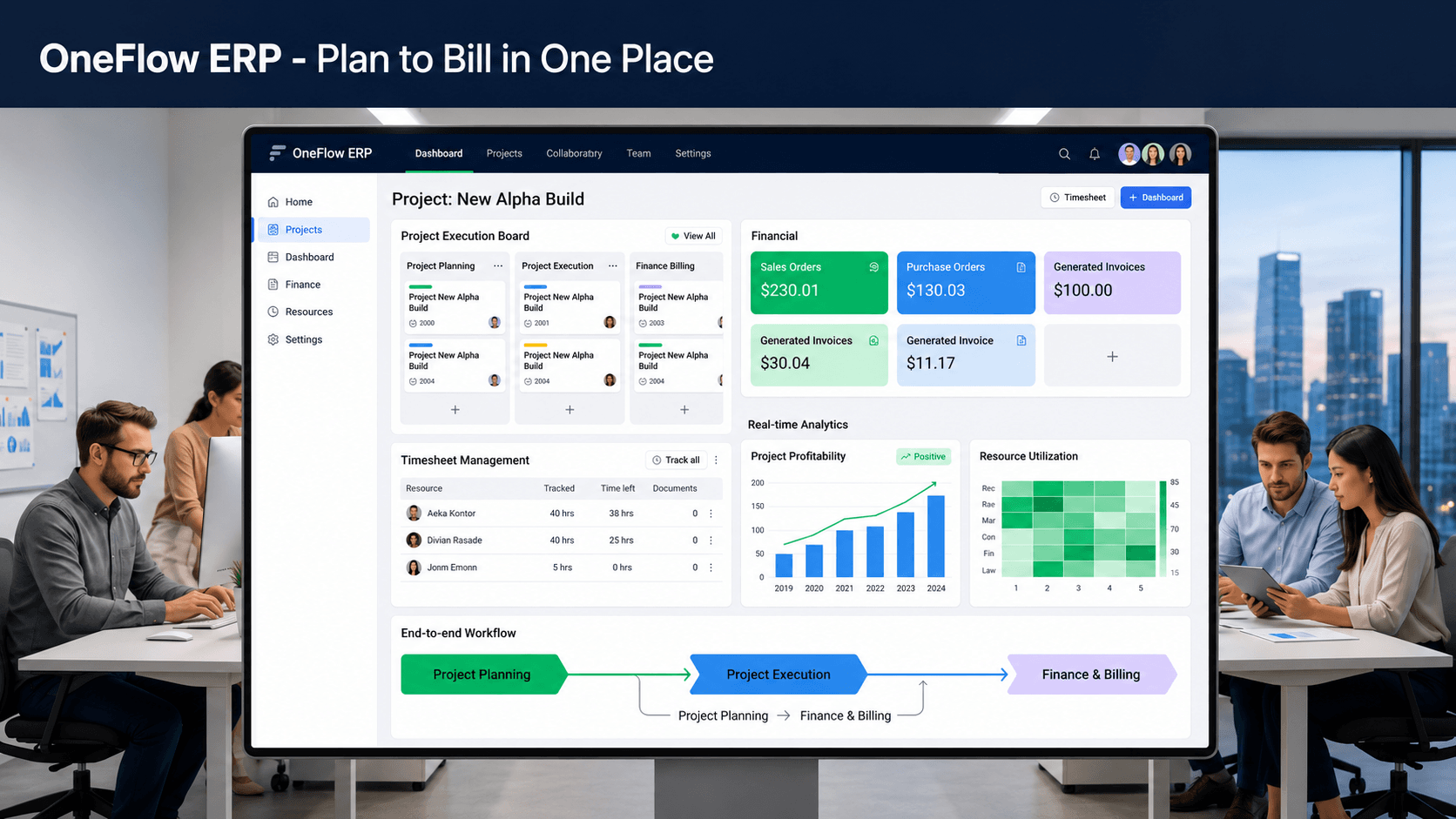 OneFlow ERP - Plan to Bill in One Place